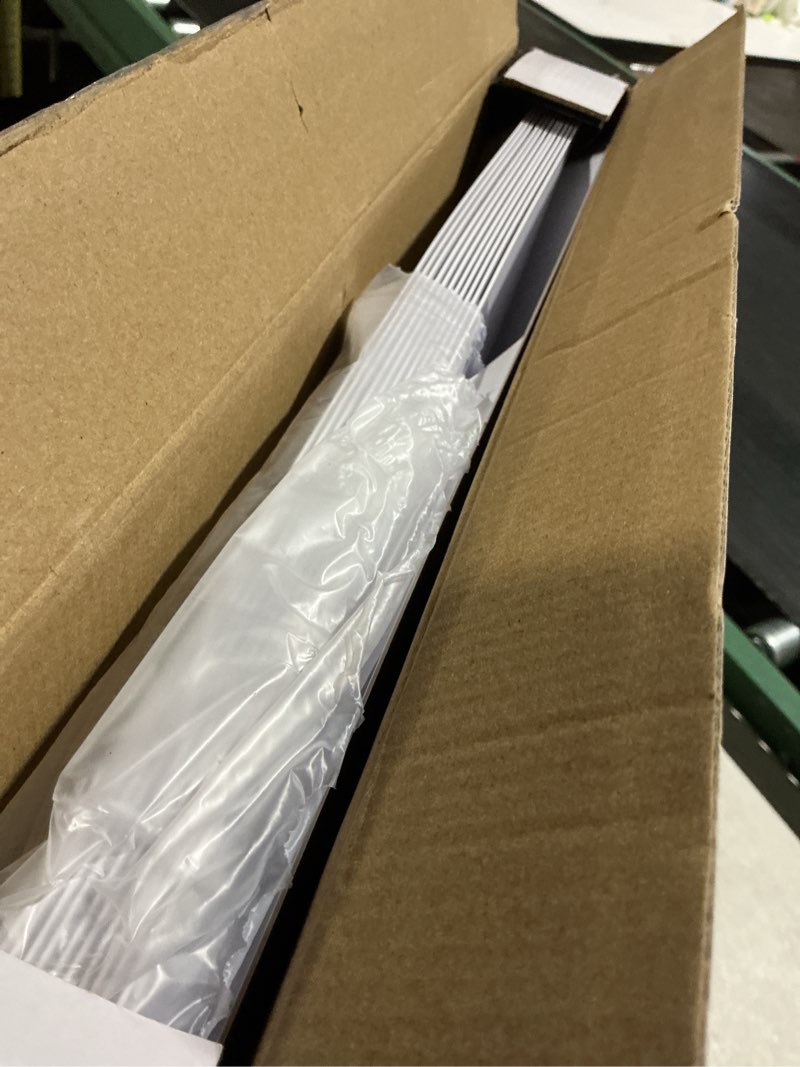 Condition photo showing As Is for Art3d PVC 3D Wall Panel, Decorative Wall Tile in White 12-Pack 19.7"x19.7"