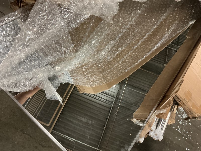 Condition photo showing As Is for Arched Full Length Mirror Free Standing Floor32x72”  Mirrors Leaning Hanging Mounted Mirror Aluminum Frame Modern 