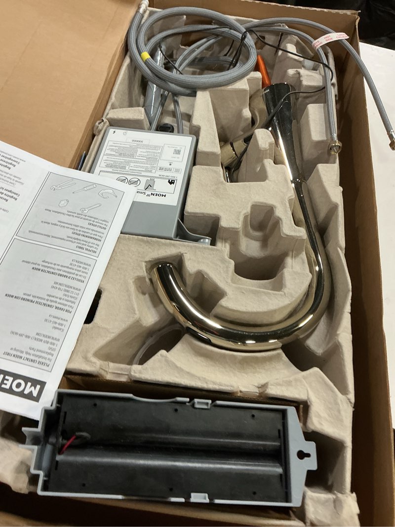 Condition photo showing Good Condition for moen 9126evsrs kurv smart faucet touchless pull down sprayer kitchen faucet with voice control and power boost, spot resist stainless
