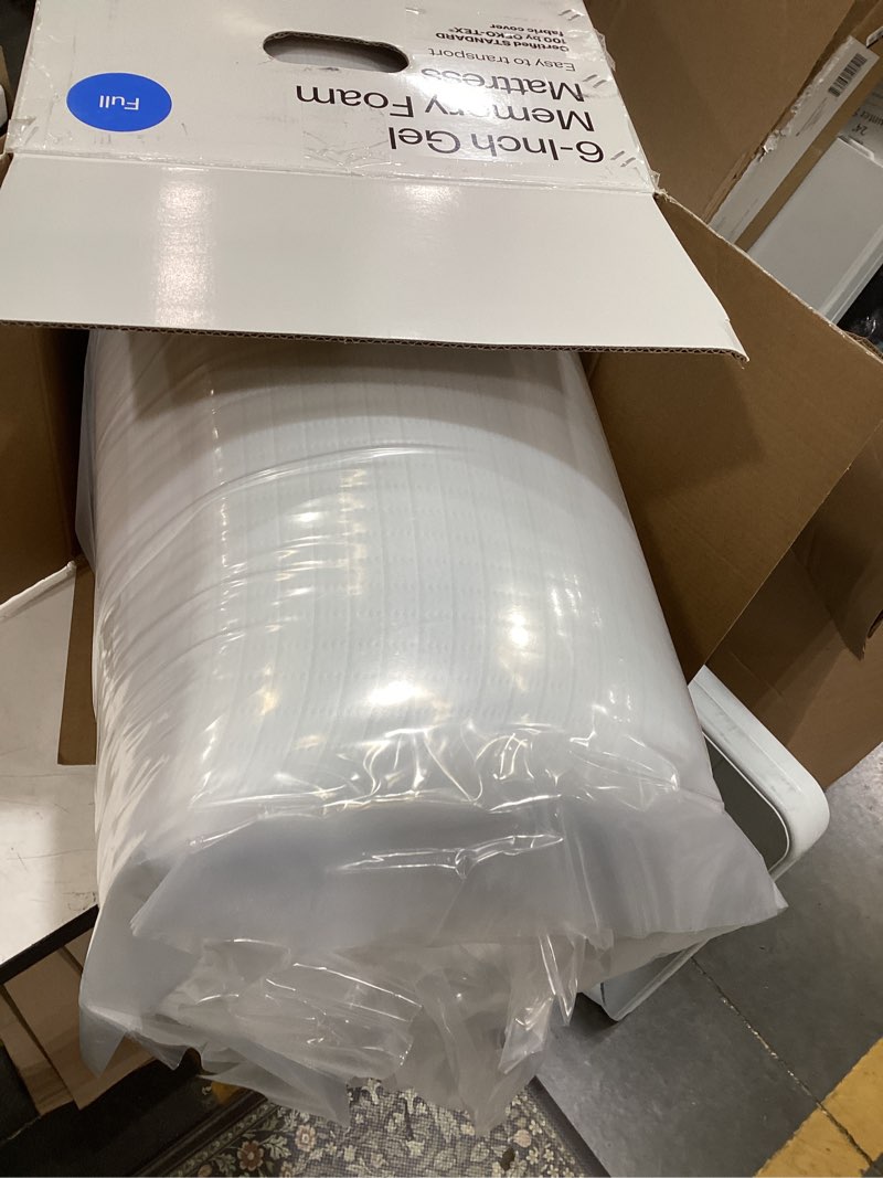 Condition photo showing Good Condition for 6" gel memory foam mattress with antimicrobial fabric cover - full - room essentials™