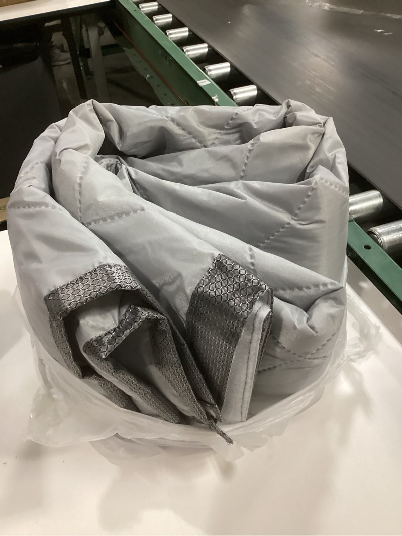 Condition photo showing Good Condition for Magnetic Thermal Insulated Door Curtain, Fits Door Size 38" x 82",Durable Oxford Cloth&Thicken Polyester Fiber Fill, Efficient Temperature Control, Durable Construction, Soundproof and Windproof Fit Door Size 38 x 82 Inch Polyester Grey