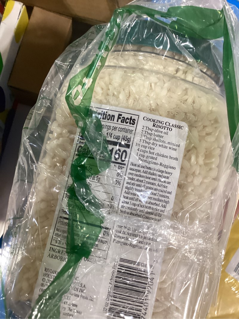 Condition photo showing Good Condition for RiceSelect Organic Arborio Rice for Italian Risotto, Premium Gluten-Free Rice, Non-GMO, 32-Ounce Jar, (Pack of 1) Organic Arborio 32 Ounce (Pack of 1)