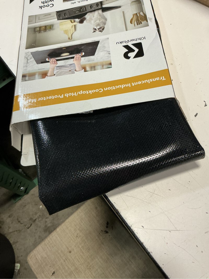Condition photo showing Good Condition for extra-large translucent induction cooktop protector cover mat 20.4" x 30.7 "(magnetic) | 230°c (450?) heat-resistant | range covers for electric stove | multi-use silicone mat (tsmgts9)