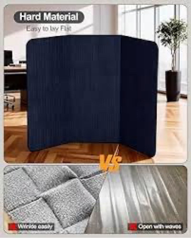 blvornl corduroy office chair mat for hardwood floor and low pile carpet, 35.4" x 47.3" non-slip des