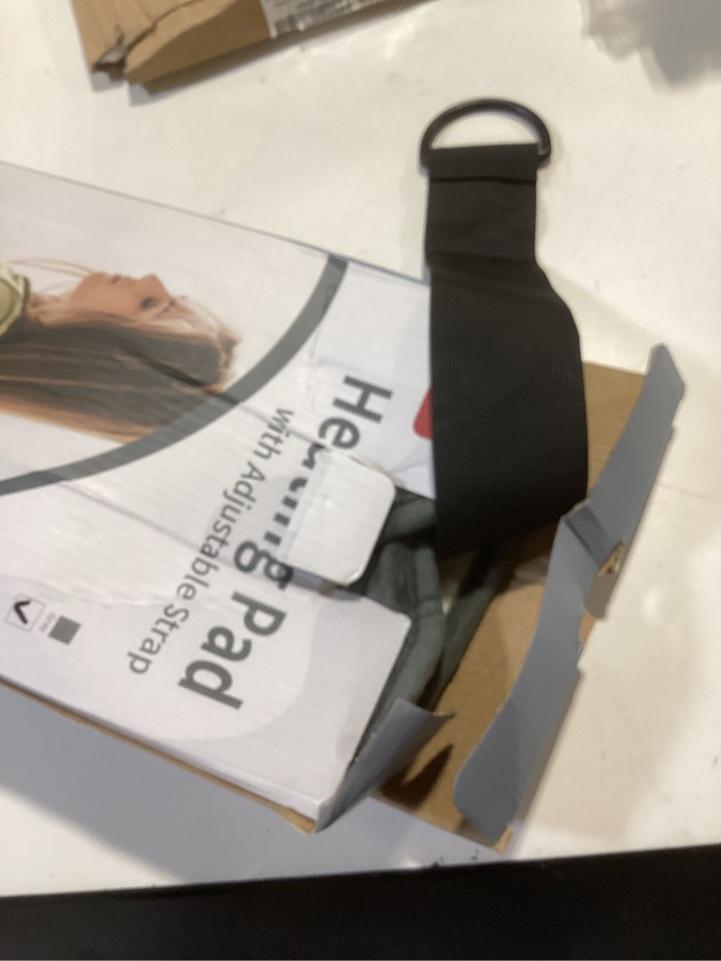 Condition photo showing Good Condition for heating pad for back, comfytemp birthday gifts for women men dad mom, large electric lower back heating pad, fsa eligible hsa heat pad for period, lumbar, abdomen, xl heated belt — 11 auto-off, grey grey 15" x 24"