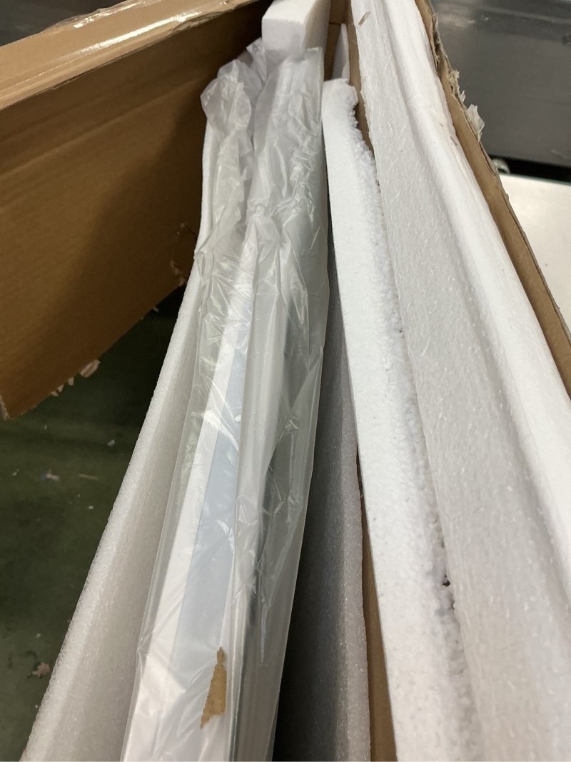 Condition photo showing New/Like New for Hasipu 40x36 Inch LED Bathroom Mirror Arch Vanity Mirror with Lights Frontlit Smart Touch Sensor Dimmable 3 Colors Temperature Shatterproof Wall-Mounted Vanity Mirror Metal Frame 36"L x 40"W