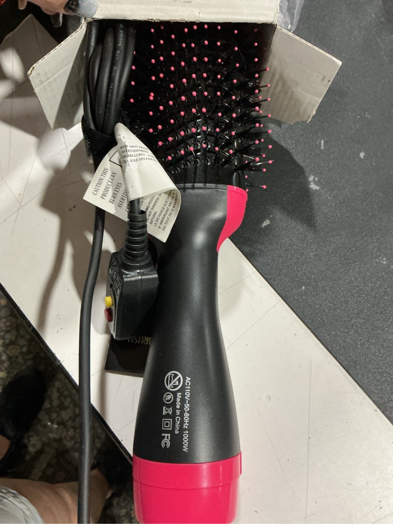 Condition photo showing Good Condition for 4-in-1 hair dryer brush - ionic ceramic titanium brush blow dryer hot air styler for frizz-free blowouts, salon volumizer & straightener with alci safety plug, 3 heat settings kd313