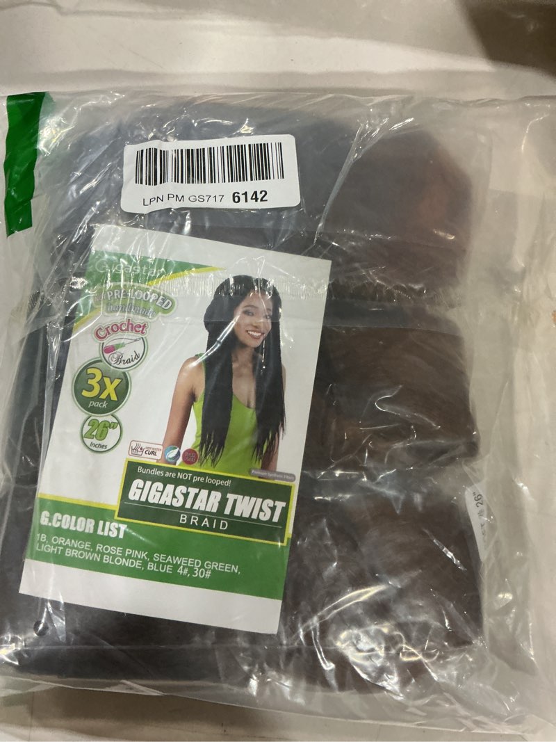 Condition photo showing Good Condition for kinky straight vixen crochet bundles crochet hair 26inch natural black yaki premium synthetic fibers for black women hair extension (t30#, 26inch(pack of 3)