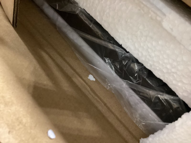 Condition photo showing Good Condition for tv tray, folding tv dinner table, adjustable small c-shaped end tray for eating, foldable slide under couch side table for recliner, living room, bedroom,no assembly required(white marble) white marble 1pc