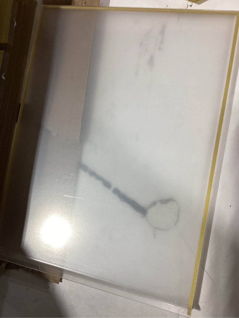 Condition photo showing Good Condition for Similar product pack of 9EHWINE 8 Pack Acrylic Sign Holder 8.5 x 11, Double-Sided Tabletop Gold Sign Holder, Clear Acrylic Picture Frame Menu Flyer Paper Holder Display Stand for Home Wedding Party (with Non-Slip Pads) Gold 8 Pack 8.5×11 Inch