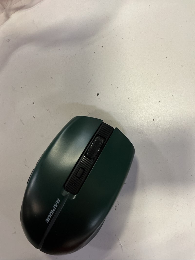 Condition photo showing Good Condition for rapique bluetooth wireless mouse – bluetooth 5.1 & 2.4g dual connectivity, rechargeable usb-c, silent click, ergonomic 6-button for windows/macos/android/ios/laptop/macbook(green-to-black) green gradient