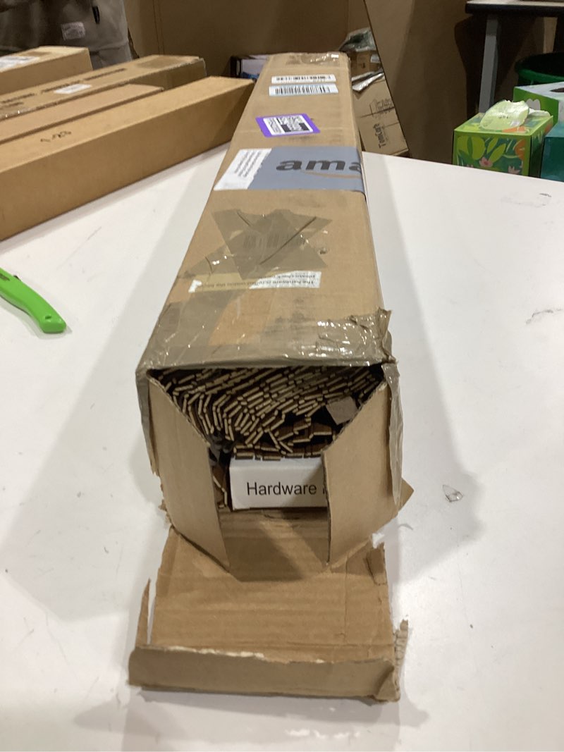 Condition photo showing Good Condition for Cordless Bamboo Roman Shades for Windows, 100% Blackout Backing Fabric for Light Blocking, 20" W × 64" H - Penang Teak Blackout - Penang Teak 20" W × 64" H