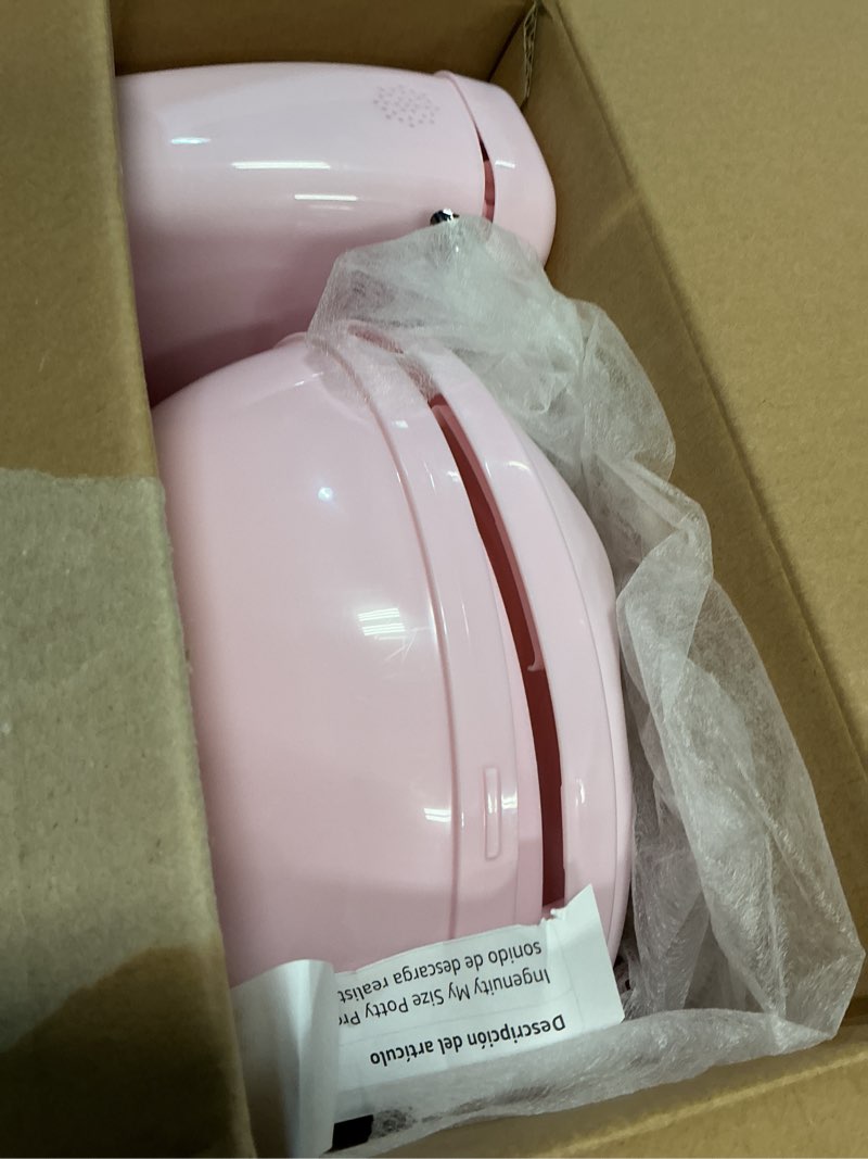 Condition photo showing Good Condition for ingenuity my size potty pro in pink, infant potty training toilet, lifelike flushing sound, for ages 18 months, up to 50 pounds
