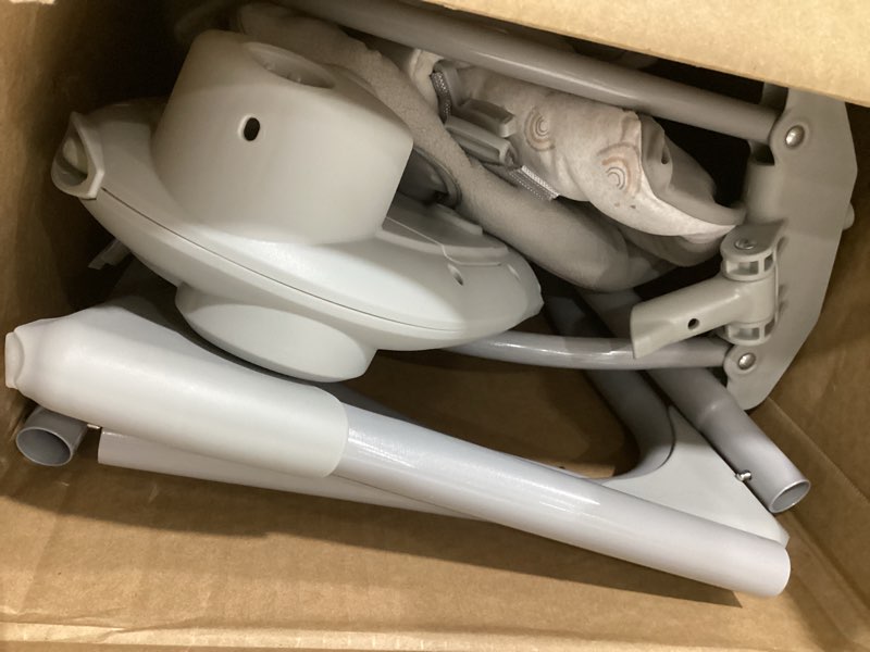 Condition photo showing Good Condition for graco slim spaces compact baby swing, space saving portable bay swing with height adjustable legs & soft toys, reign