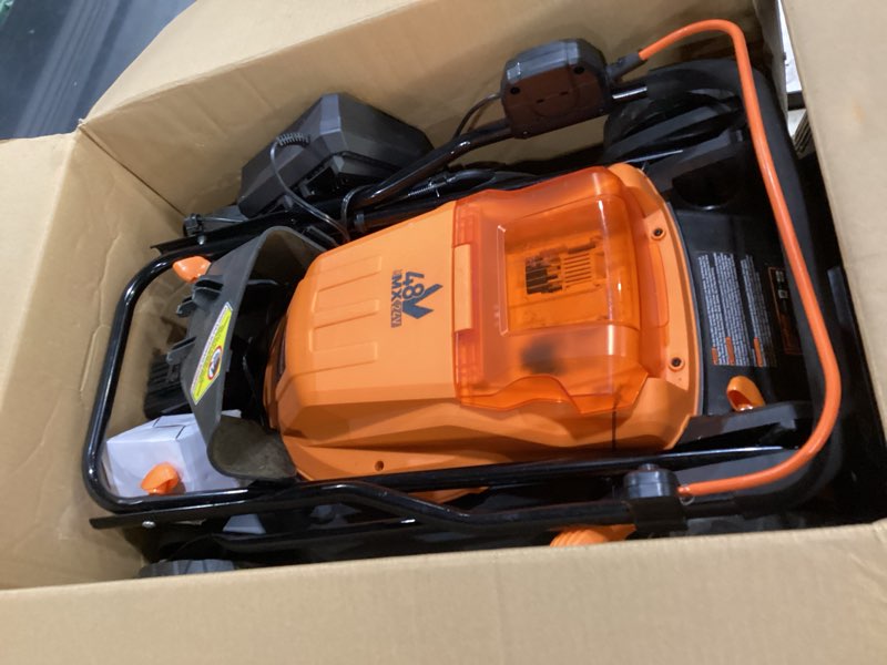 Condition photo showing Good Condition for lawnmaster clmf4819x 19-inch brushless cordless lawn mower with 2x24v max 4.0ah battery and a dual charger 6 cutting position cordless 19inch