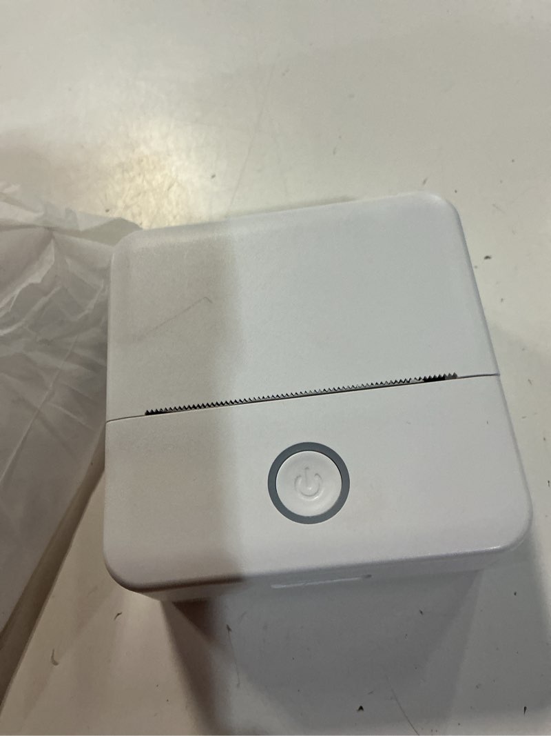 Condition photo showing Good Condition for cudinham print pods mini printer, sticker printer with 10 rolls thermal printing paper, inkless pocket printpod for phone, impresora portátil for notes, diy, compatible with ios & android (white)