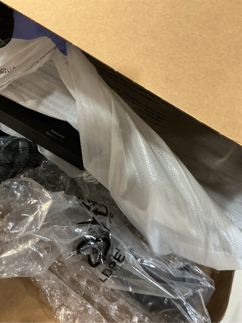 Condition photo showing As Is for Philips New 27-inch Class Thin Full HD (1920 x 1080) 100Hz Monitor, VESA, HDMI x 1, VGA Port x1, Eye Care, 4 Year Advance Replacement Warranty, 271V8LB, Black 27" VA Panel 100Hz
