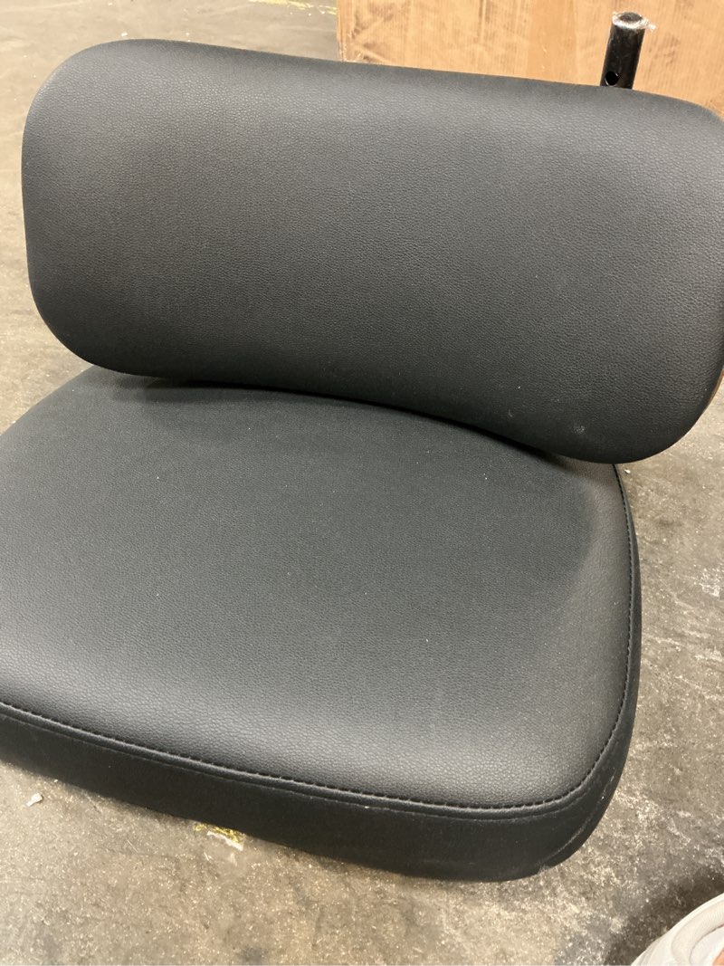 Condition photo showing As Is for bv counter height bar stools set of 2, 26 inch seat height bar stools, 180° swivel barstools with woven back and footrest, suede fabric counter stools for kitchen island, bar pub