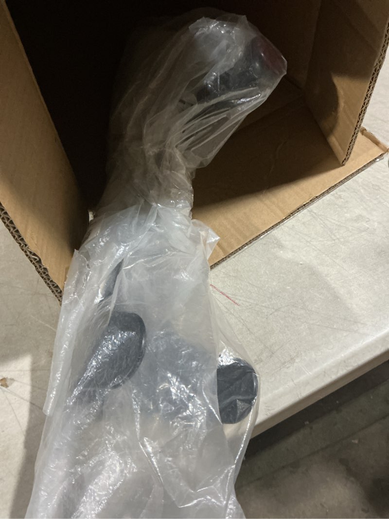 Condition photo showing As Is for soles aluminum forearm crutch (sls806bl) - black