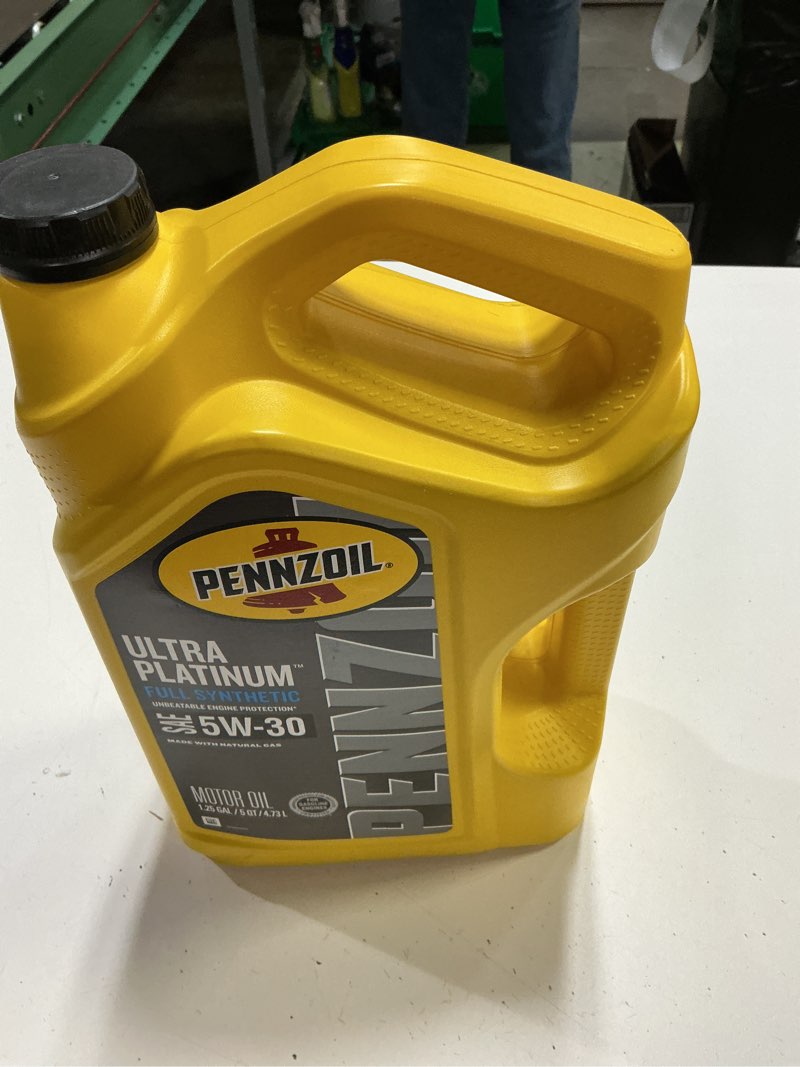 Condition photo showing New/Like New for pennzoil ultra platinum full synthetic 5w-30 motor oil (5-quart, single pack)