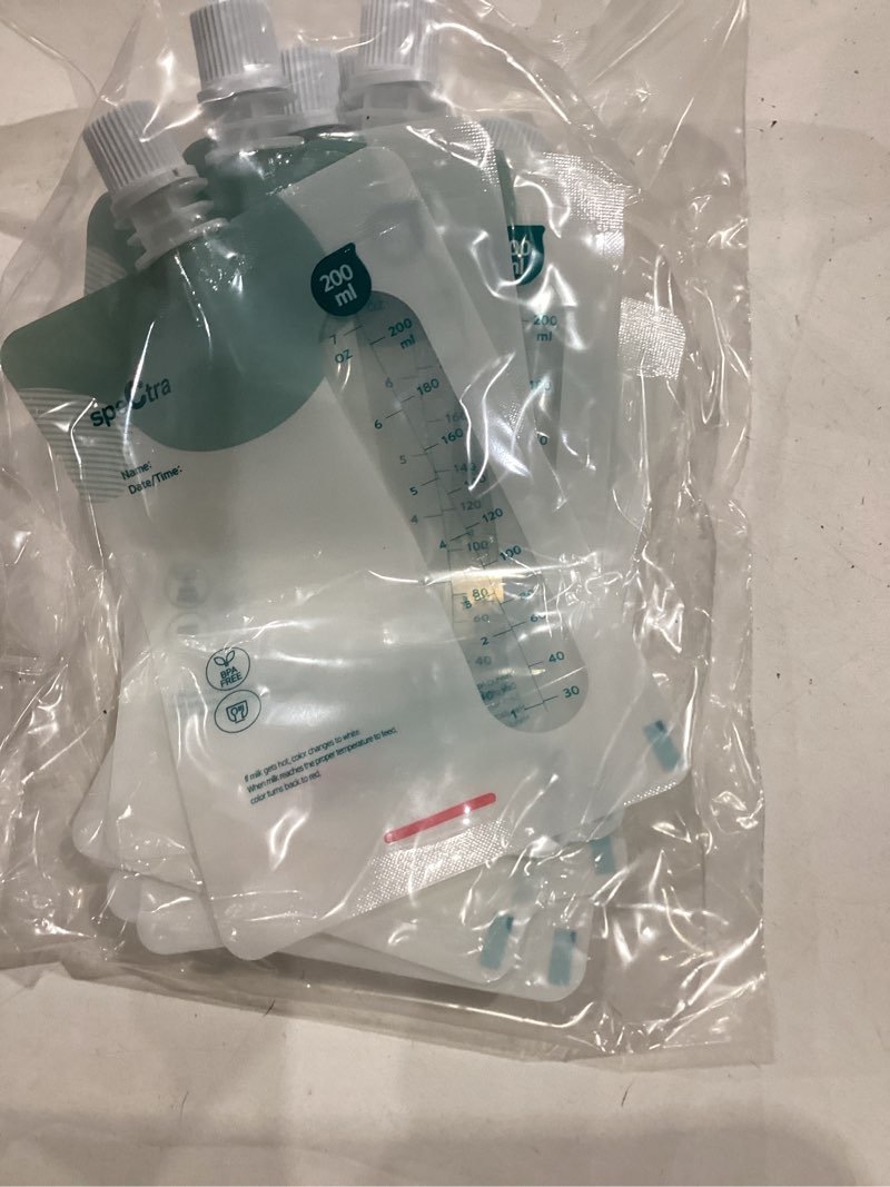 Condition photo showing Good Condition for spectra - simple store milk collection bags 200 ml - hygenic double lined leak free insulation - convenient milk storage for busy moms - 10 count 10 count (pack of 1)