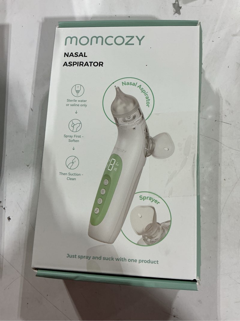 Condition photo showing Good Condition for momcozy breezyclear™ 2-in-1 electric nasal aspirator for baby with spray, 65kpa hospital-grade suction, 4 adjustable levels, quiet & portable nose cleaner with soothing light & music