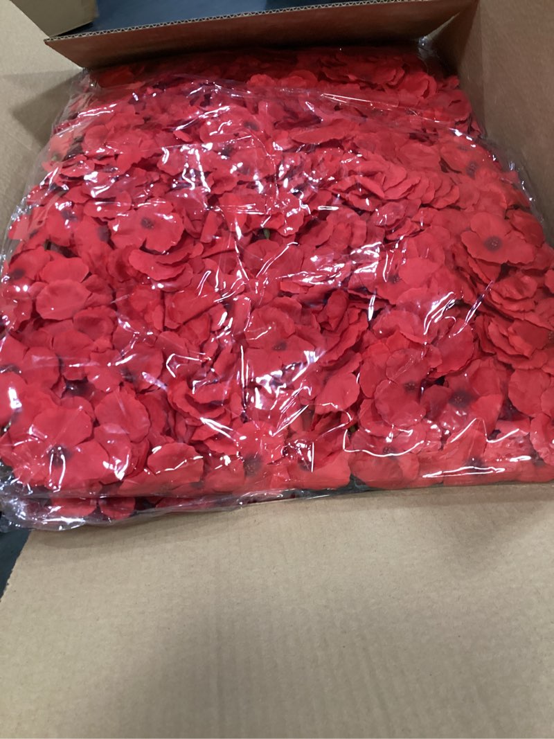 Condition photo showing New/Like New for blosmon flower wall backdrop red - 6 pcs 24 x 16 inch artificial hydrangea floral panels for wedding party baby bridal shower decor - fake 3d silk flower backdrop decoration red 6