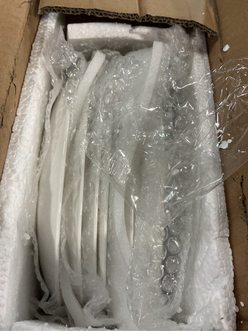 Condition photo showing Good Condition for white salad plates set of 6, 7.5 inch ceramic plates – white porcelain appetizer & dessert plates for kitchen, salad, snack & everyday use, microwave & dishwasher safe white 7.5 inch