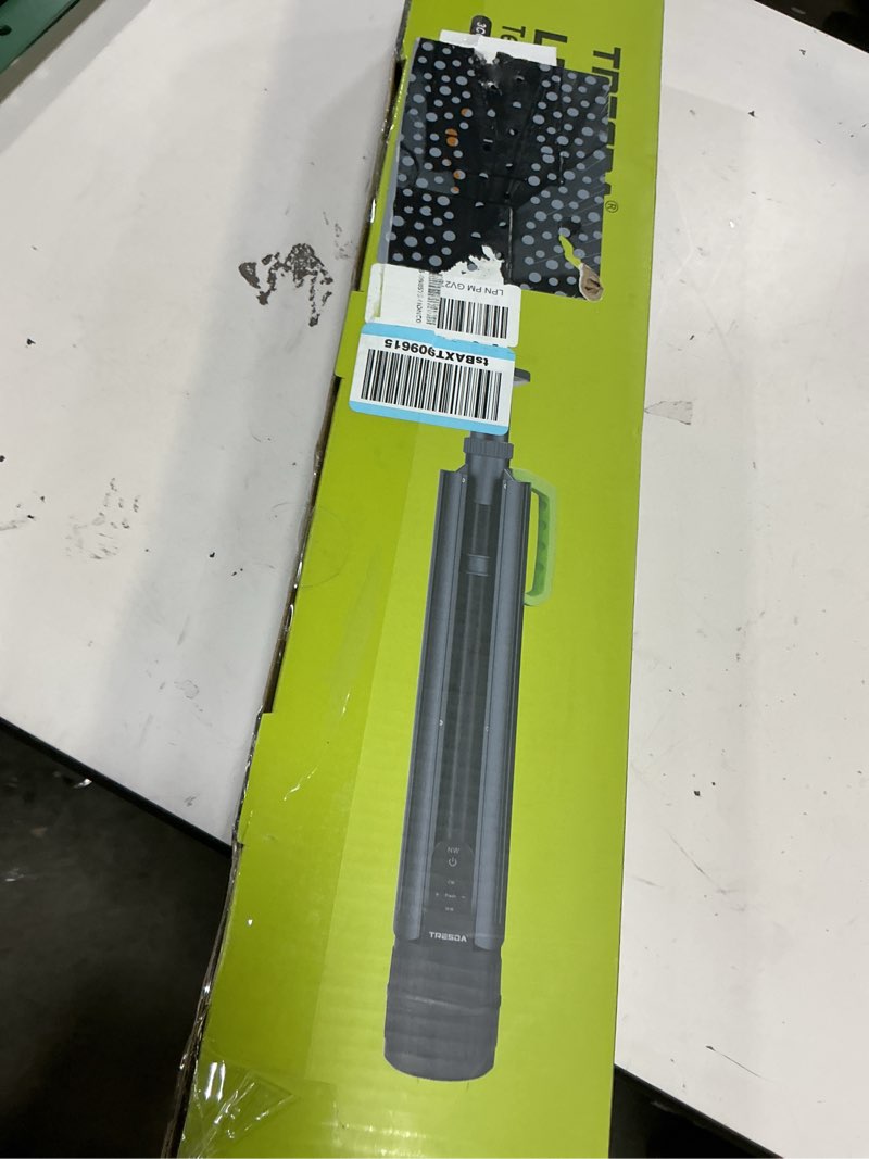 Condition photo showing New/Like New for tresda rechargeable telescopic camping light, 8.4ft led work light with tripod stand & remote control, 3000lm super bright, 3 color temps, portable tripod lights for outside, sports, emergency