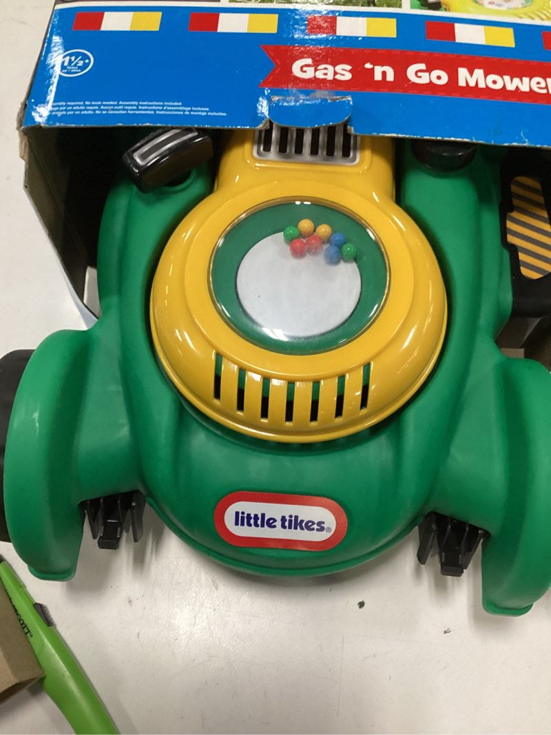 Condition photo showing Good Condition for little tikes gas 'n go mower kids toys for toddlers boys girls age 18 months and older, indoor outdoor push gardening summer toy gifts for birthday