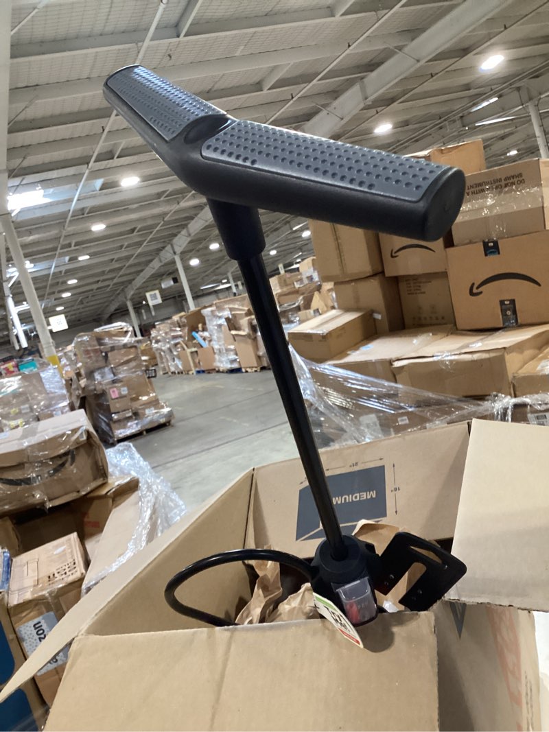 Condition photo showing Good Condition for schwinn air center series or basic floor pump, for a range of bikes, 100, 120 or 160 psi, soft grip handle, dual head for schrader and presta valves, manual air pump air center plus orange