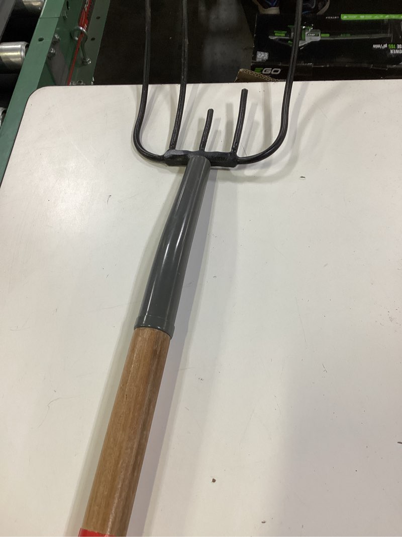 Condition photo showing As Is for craftsman 48 l wood steel manure fork