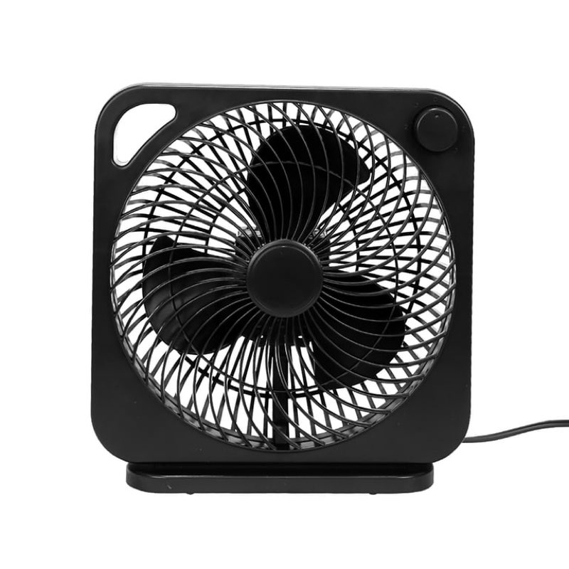 mainstays 9" 3-speed indoor personal table electric fan, portable handle, black, model#fn2006bk