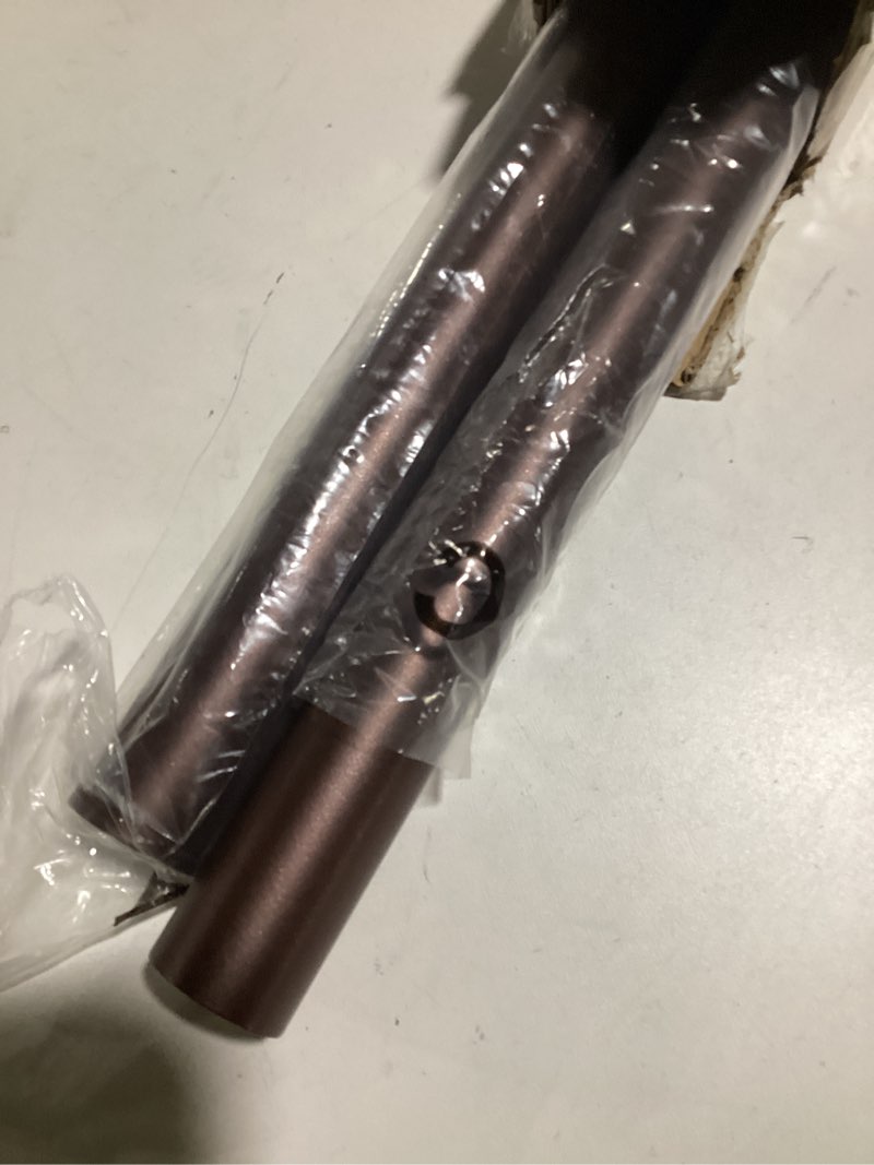 Condition photo showing Good Condition for ALLZONE Tension Curtain Rods for Windows 66 to 120 Inch, Heavy Duty Curtain Rods No Drilling, Extra Long Tension Rod for curtains, Outdoor Tension Rods for Patio, Bedroom, Dark Brown Dark Brown 66-120 Inches