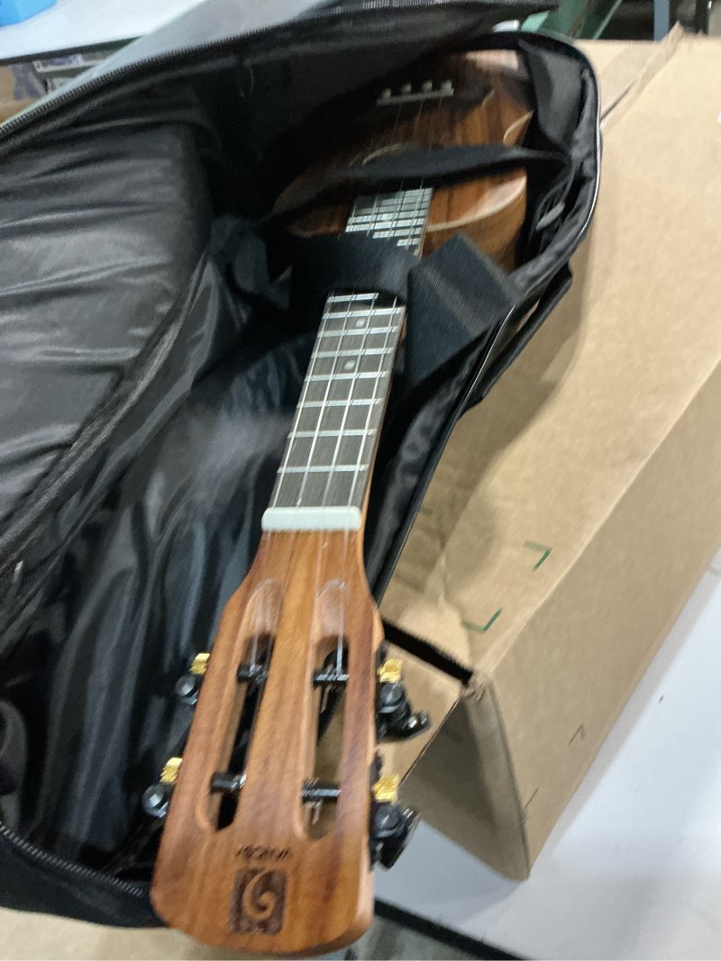 Condition photo showing Good Condition for Vangoa Dark Concert Ukelele 23" Adult Beginner Set, KOA Acacia Ukelele Kit, Professional Acoustic Ukulele for Adults Kids, Hawaiian Uke Starter Kit, Ukulele 23 inch for Adults 23 Inch Concert KOA Acacia