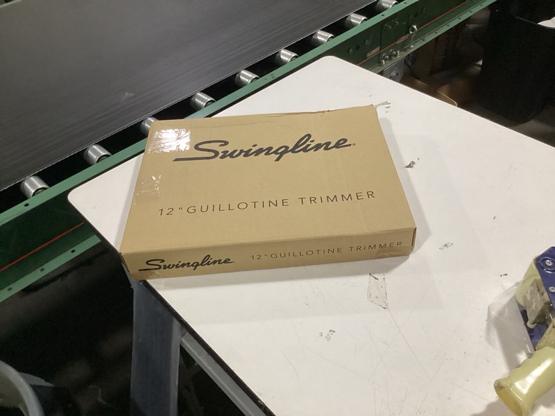 Condition photo showing New/Like New for new swingline gray green 12" guillotine trimmer paper cutter, 10 sheets cp