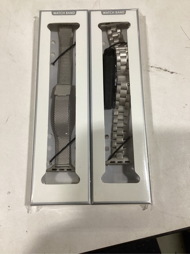 Condition photo showing As Is for Metal Magnetic Apple Watch Band Compatible with 38mm 40mm 41mm 42mm 44mm 45mm 46mm 49mm, Stainless Steel Mesh Loop Strap iWatch Bands for Series 11/10/9/8/SE/7/6/5/4/3/2/1/Ultra Women Men Starlight 38/40/41/42mm(series 10/11)