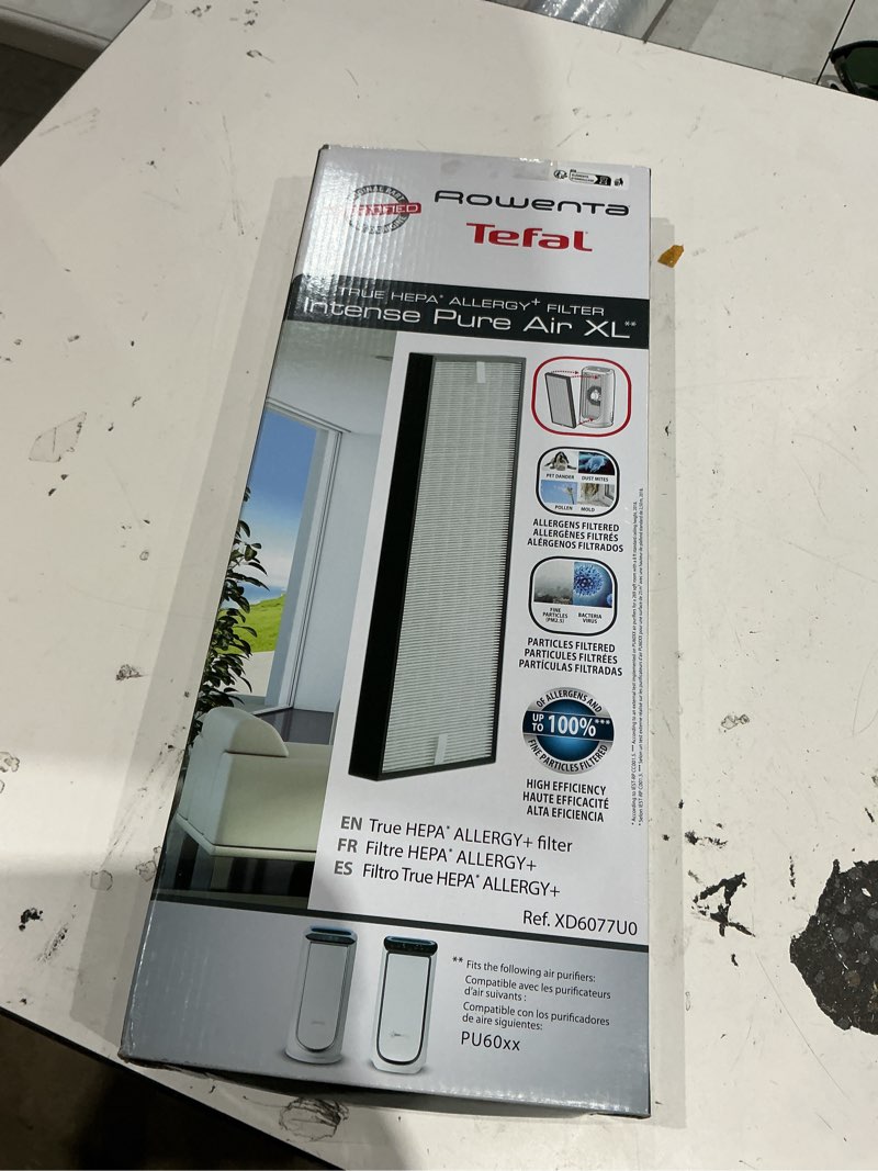 Condition photo showing Good Condition for rowenta xd6077u0 true hepa filter allergen remover for pu6020 and pu6010 intense pure air xl purifier