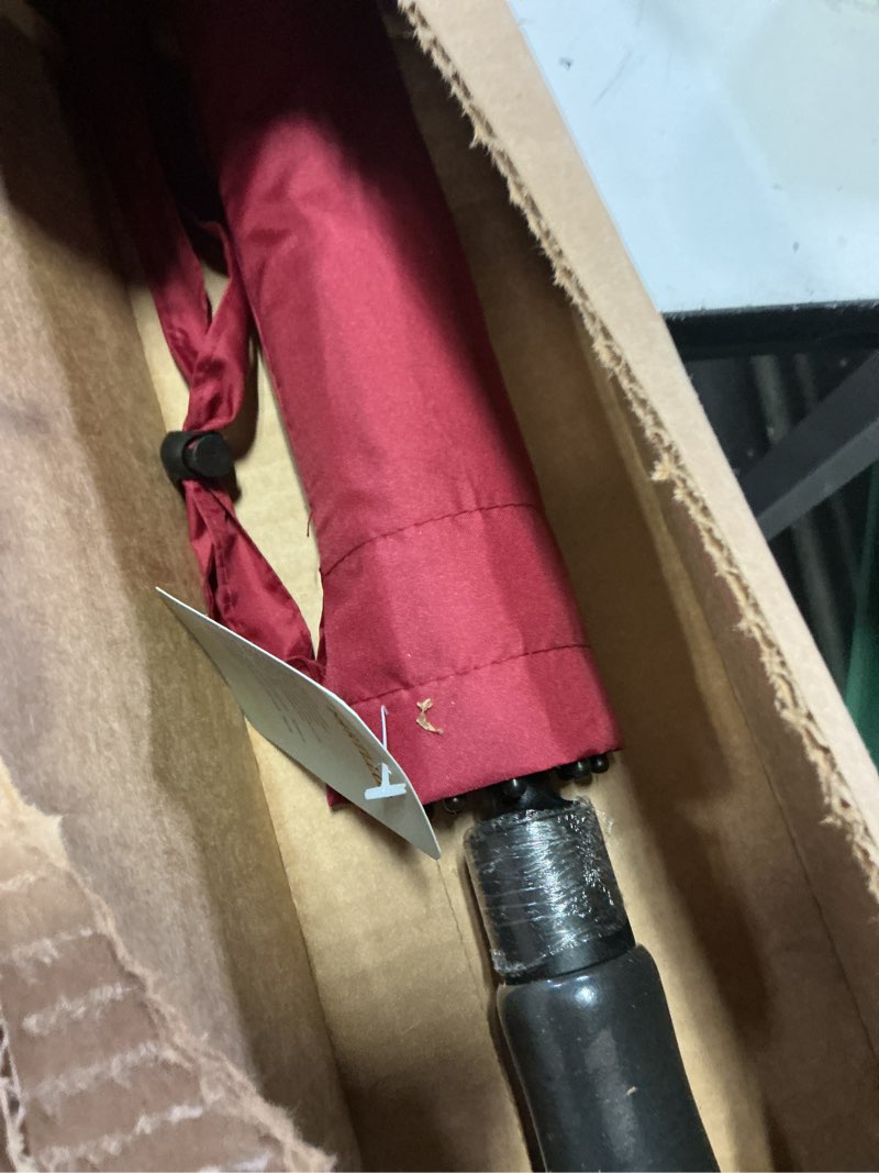 Condition photo showing New/Like New for mrtlloa extra large golf umbrella, 54/62/68/72 inch automatic open, oversize double canopy vented windproof waterproof sports umbrellas for rain burgundy 62 inch