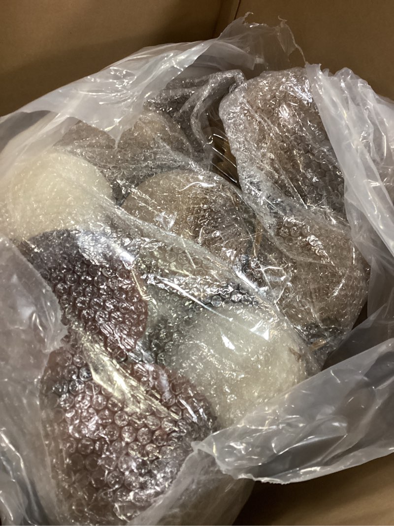 Condition photo showing Good Condition for Liliful 12 Pcs Extra Large Velvet Christmas Balls Velvet Ornaments for Christmas Tree Flocked Shatterproof Xmas Tree Balls Bulk for Holiday Party Xmas Trees Hanging Decorations(6 Inch,Green, Brown) 6 Inch Green, Brown