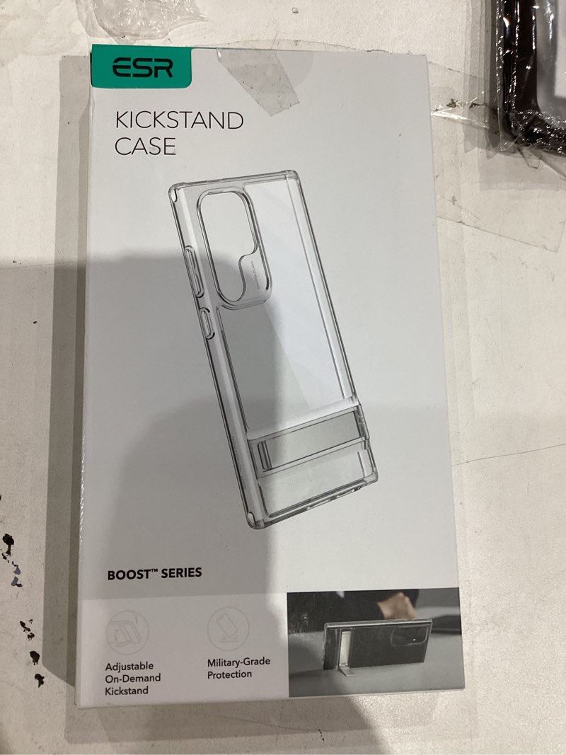 Condition photo showing New/Like New for ESR for Samsung Galaxy S24 Ultra Phone Case, 3 Stand Modes Kickstand for S24 Ultra Cover, Military-Grade Drop Protection, Slim Fit, Boost Series Case, Clear Boost-Clear S24 Ultra