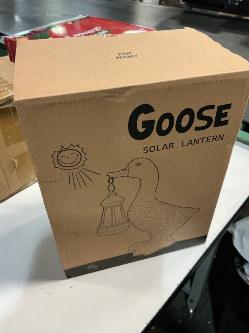Condition photo showing New/Like New for Nacome Solar Goose Outdoor Statues for Garden: Porch Decor with Warm Lantern Clearance for Outside Yard Art Lawn Ornaments Patio Balcony - Gifts for Grandma Mom Women