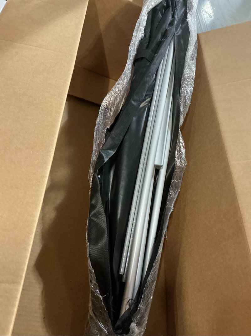 Condition photo showing As Is for Adjustable X Banner Stand Fits Any Banner Size Width 23" to 32" and Height 63" to 78",Portable Retractable Banner Holder with Carrying Bag - Customize Banner for Trade Show, Exhibition, 2 Pack 2 Pack Best Selling Banner Stand