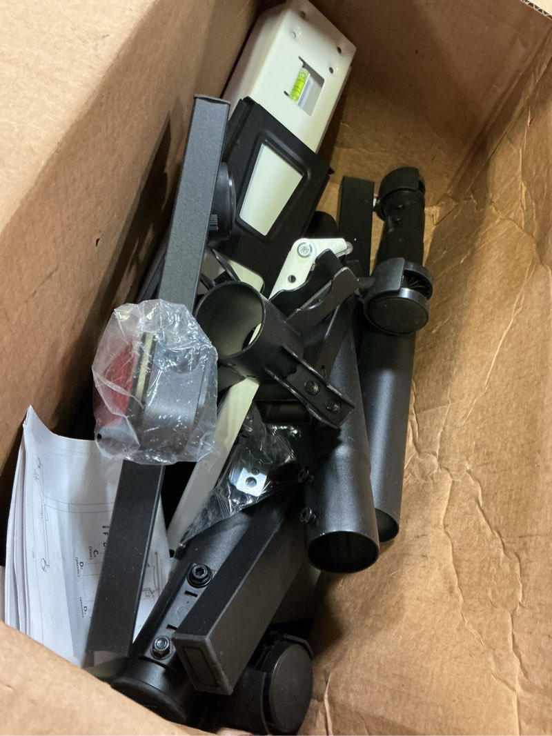 Condition photo showing As Is for rfiver mobile tv cart rolling tv stand for 23-65 inch screens, portable tv stand on wheels with tilt and height adjustable, outdoor tv mount stand holds up to 88 lbs for home office max vesa 400x400mm black