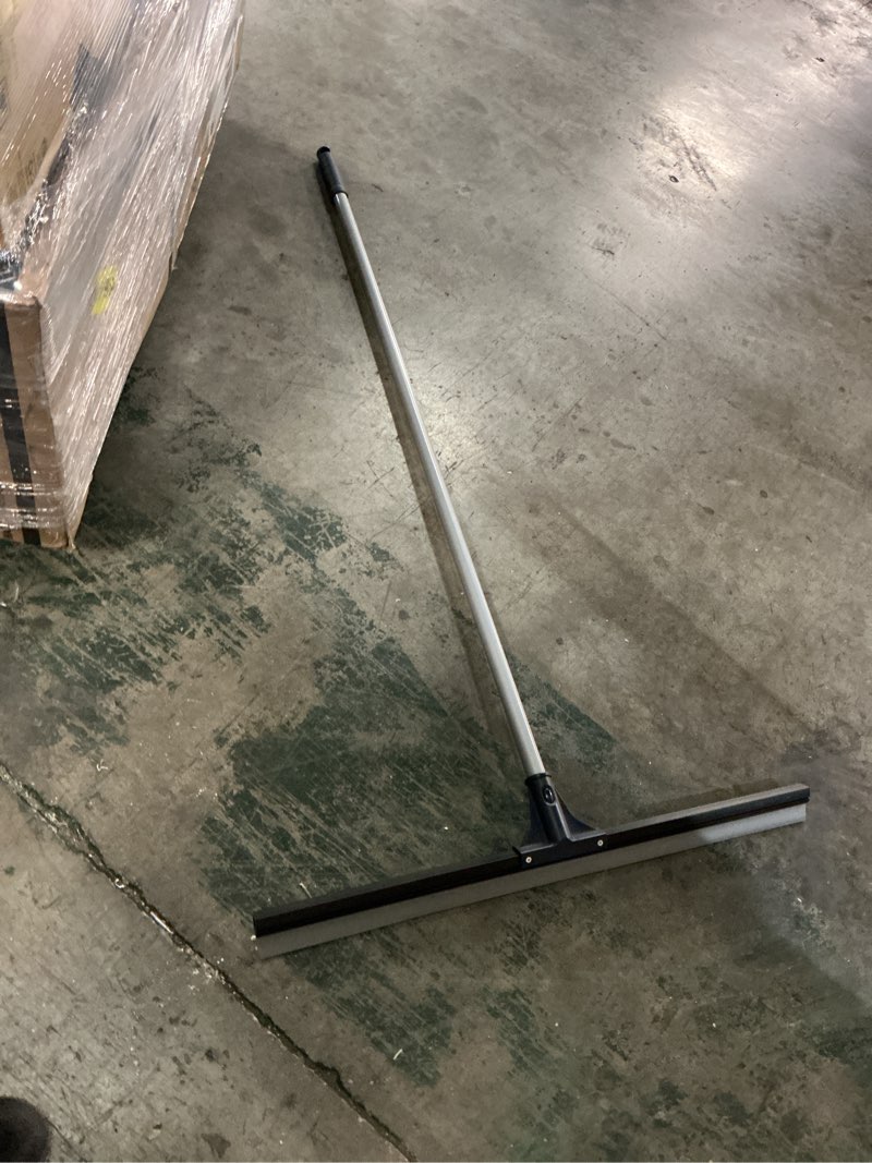 Condition photo showing As Is for dsv standard floor squeegee for concrete floor, 30" large squeegee broom, heavy duty floor squeegee for tile with 51.5" handle for garage, deck, bathroom, window, glass