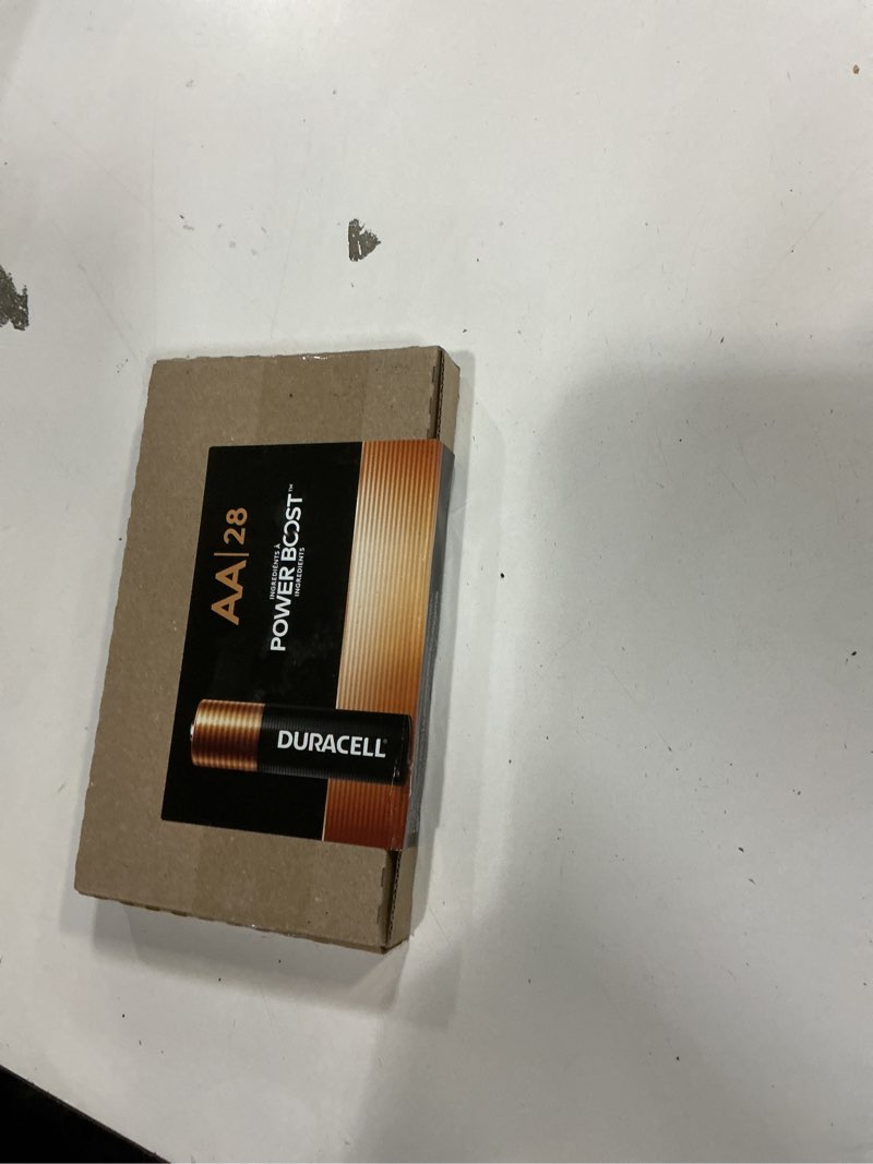 Condition photo showing New/Like New for Duracell Coppertop AA Alkaline Batteries with POWER BOOST Ingredients, 28 Count (Pack of 1), Long-Lasting Alkaline, Re-closable for Quick Access and Organized Storage AA - 28 Count (pack of 1)