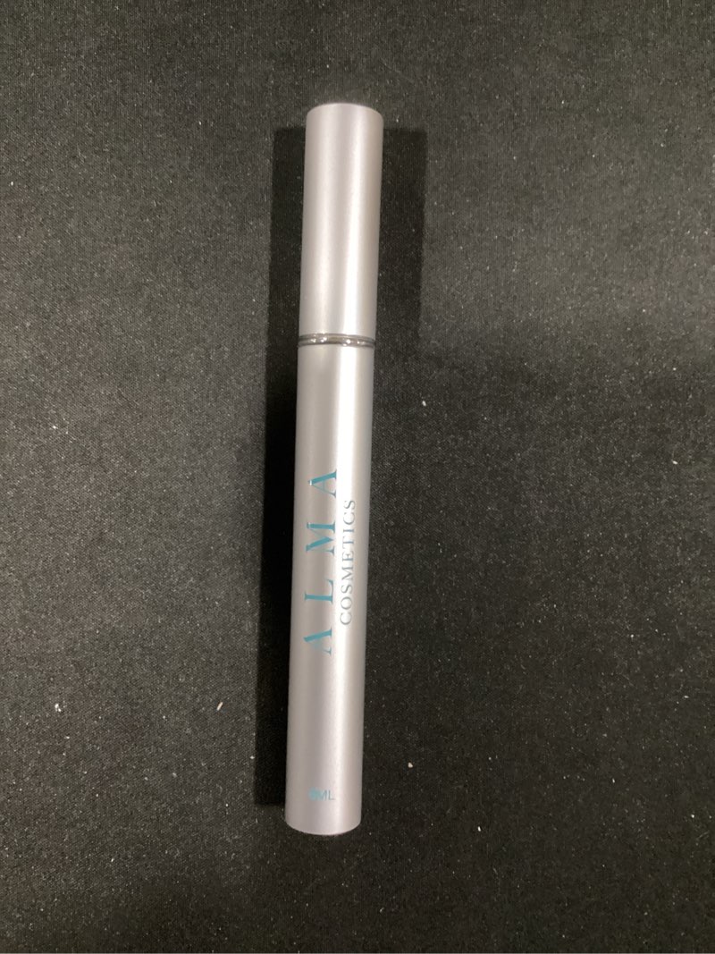 Condition photo showing New/Like New for alma cosmetics-eyelash extensions mascara, water based, oil free, peptide infused, eyelash booster, nourishing, vegan, cruelty free, black