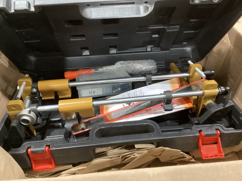Condition photo showing Good Condition for luckyway door lock installation kit mortising machine mortise jig, door lock hole opener kit, lock mortiser with 3 drill bits for wooden doors