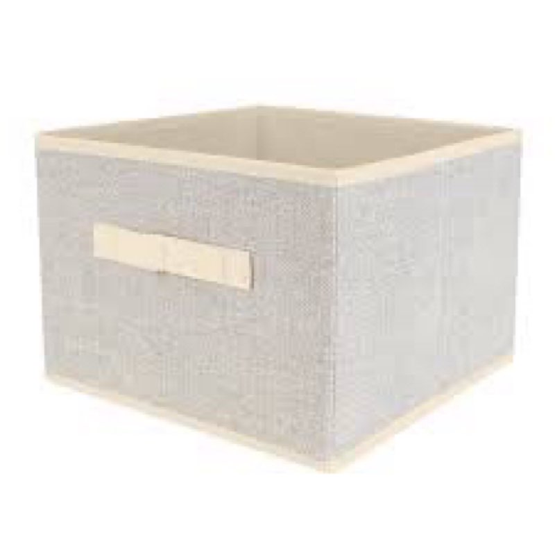 23L Nonwoven Storage Box Drawer Fabric Storage Box Square Lidless Clothes Storage Sundries Organizer