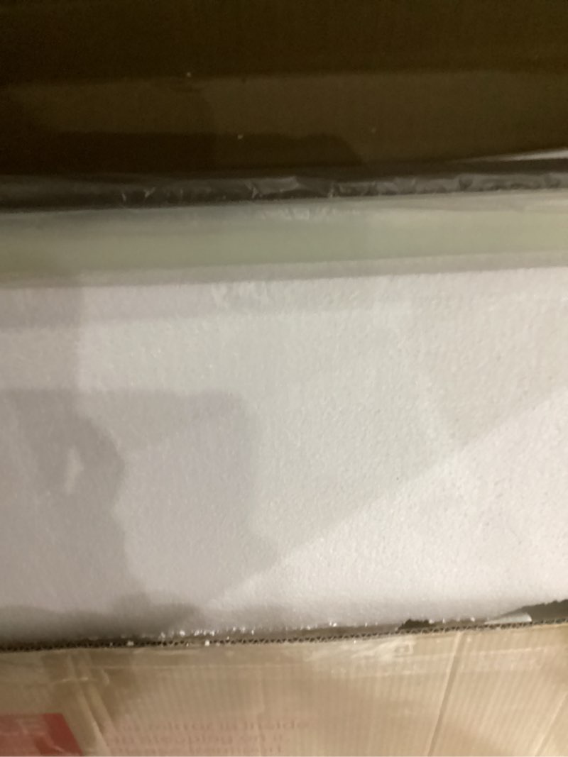 Condition photo showing New/Like New for WEER 24X36 Inch Brushed Nickel Bathroom Mirror, Brushed Silver Metal Frame Mirror, Rounded Rectangle Silver Bathroom Vanity Mirror, Tempered Glass, Anti-Rust, Hangs Horizontally or Vertically Brushed Nickel 24"L x 36"W